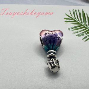 Pandora charms,Happy Birthday Hot Air Balloon Charm